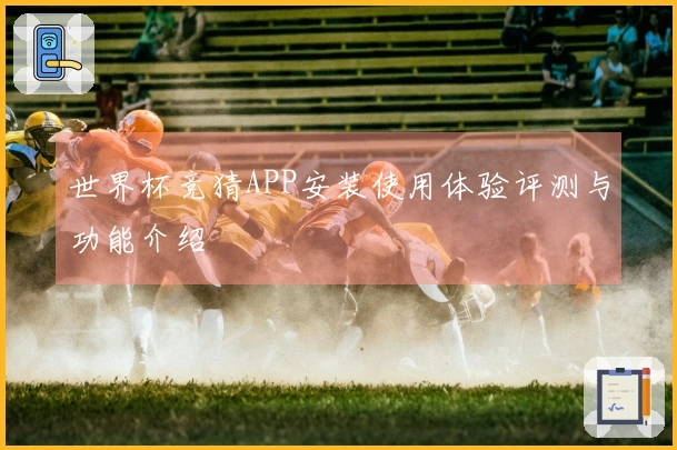世界杯竞猜APP安装使用体验评测与功能介绍